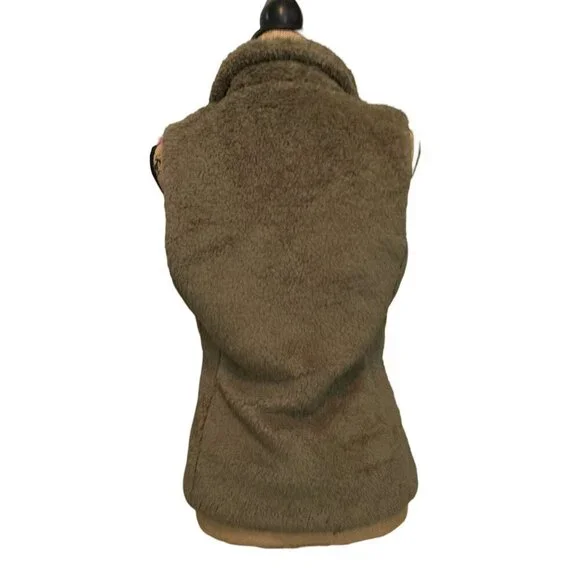 Patagonia Women's Moss Green Fury Full Zip Lined Vintage Retro Vest Size Medium - Picture 9 of 10